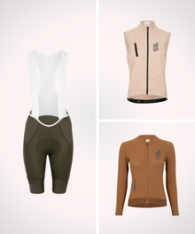 WOMENS BUNDLE: GILET + LONG SLEEVE JERSEY + BIBS
